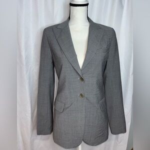 Theory Gray Wool Blazer Jacket Size Small